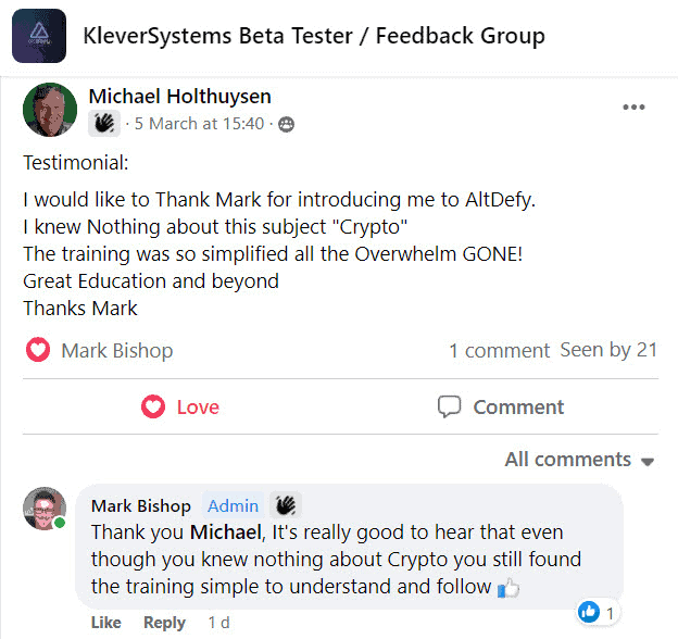 AltDefy Review - Free Crypto Clicking 4 Lines Of Text altdefy testimonials