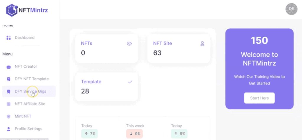 NFT Mintrz Review - Legit or Overhyped? nft mintrz dashoard