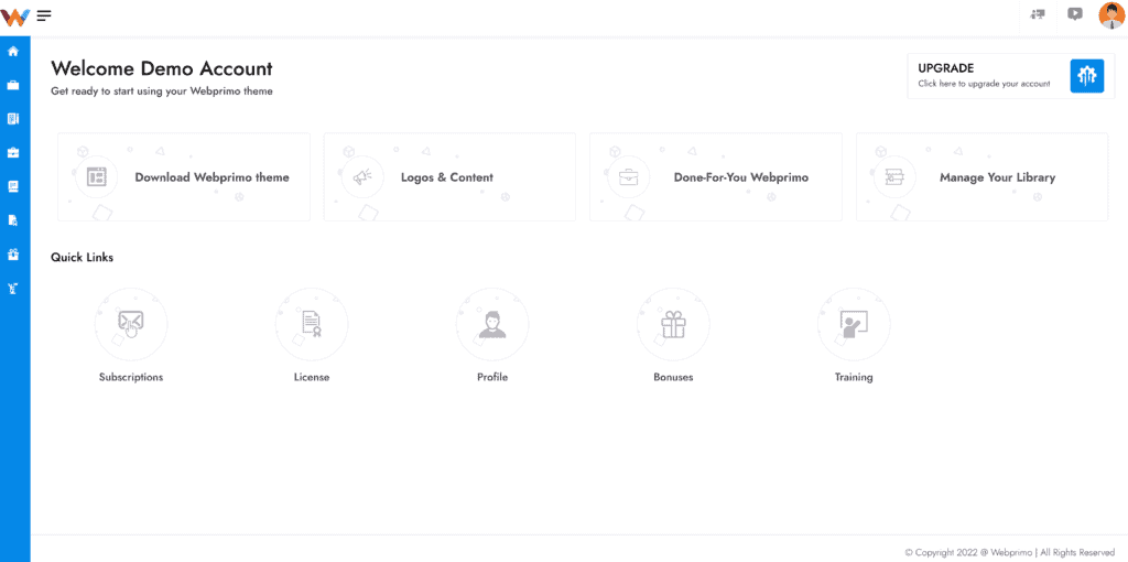 webprimo + members area