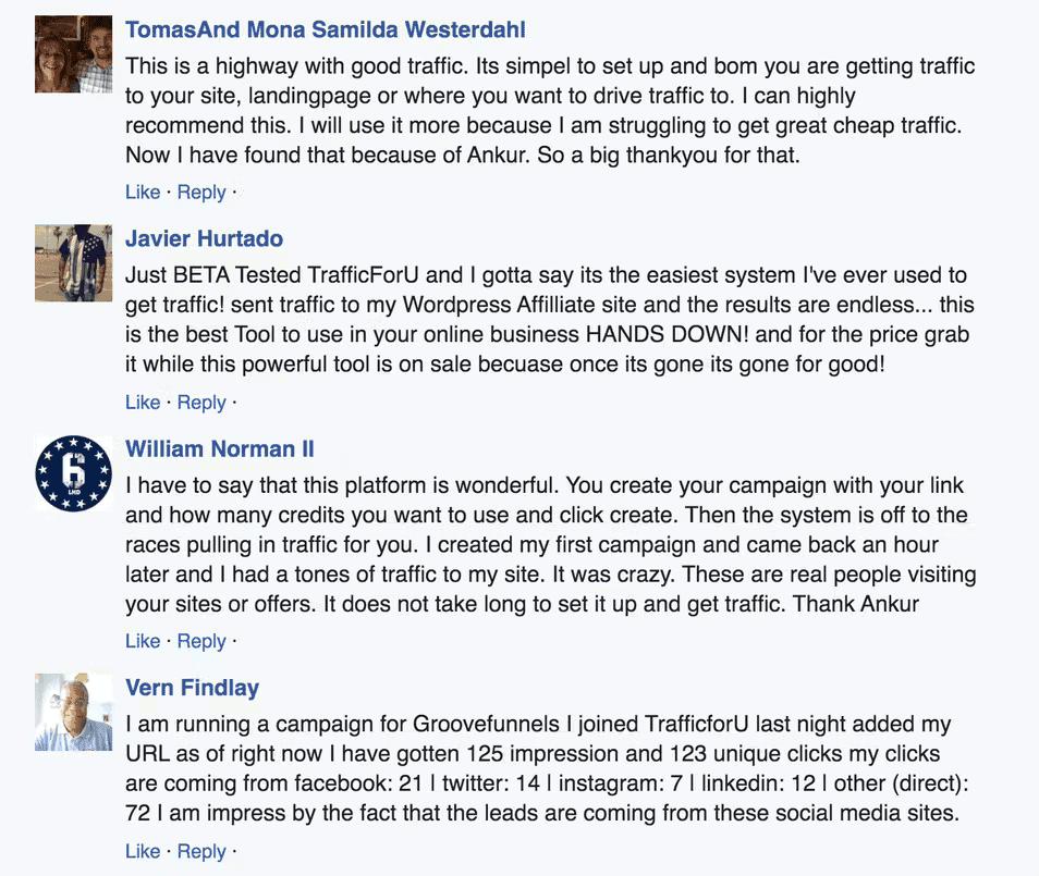 Traffic For U Review - 1 Click Traffic System traffic for you reviews