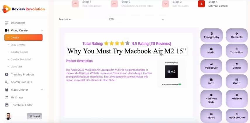 review revolution video creator