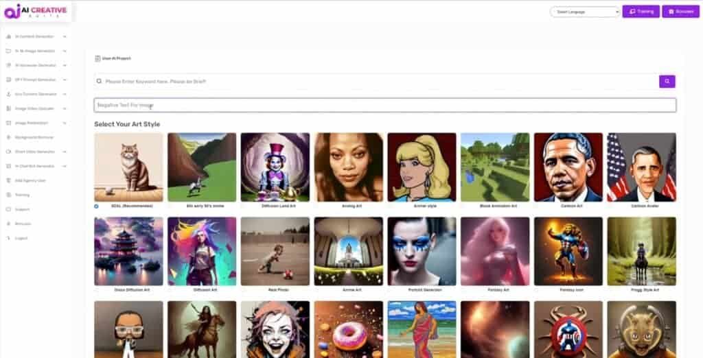 AI Creative Suite Review - All In One AI Suite AI CREATIVE SUITE image generation