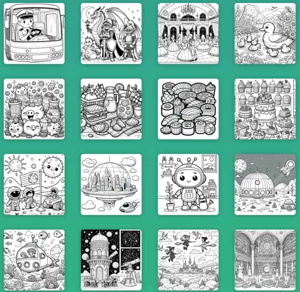 KiddoCanvas Review - Get 600+ Children Coloring Pages KiddoCanvas examples