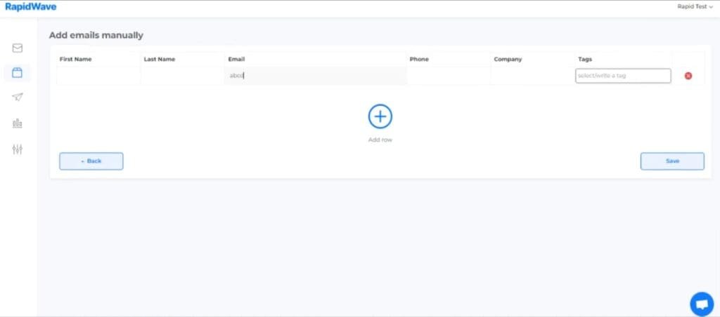 RapidWave Review - AI-Powered Cold Outreach App rapidwave dashboard