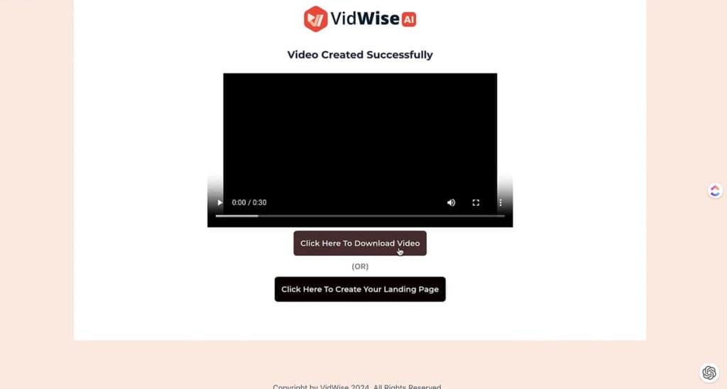 VidWise AI Review - The Secret Weapon Used By Top Consultants vidwise ai video download page