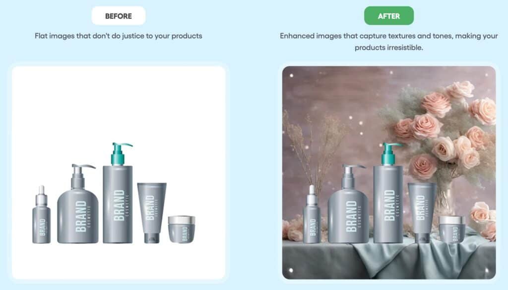 creativio ai photo example before and after