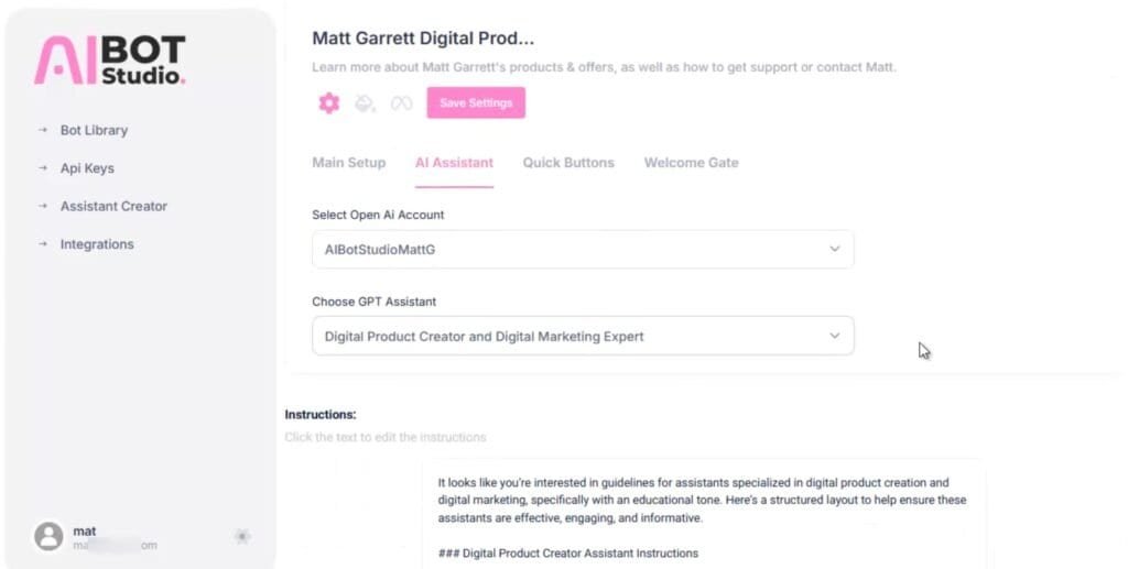 aibot studio members area