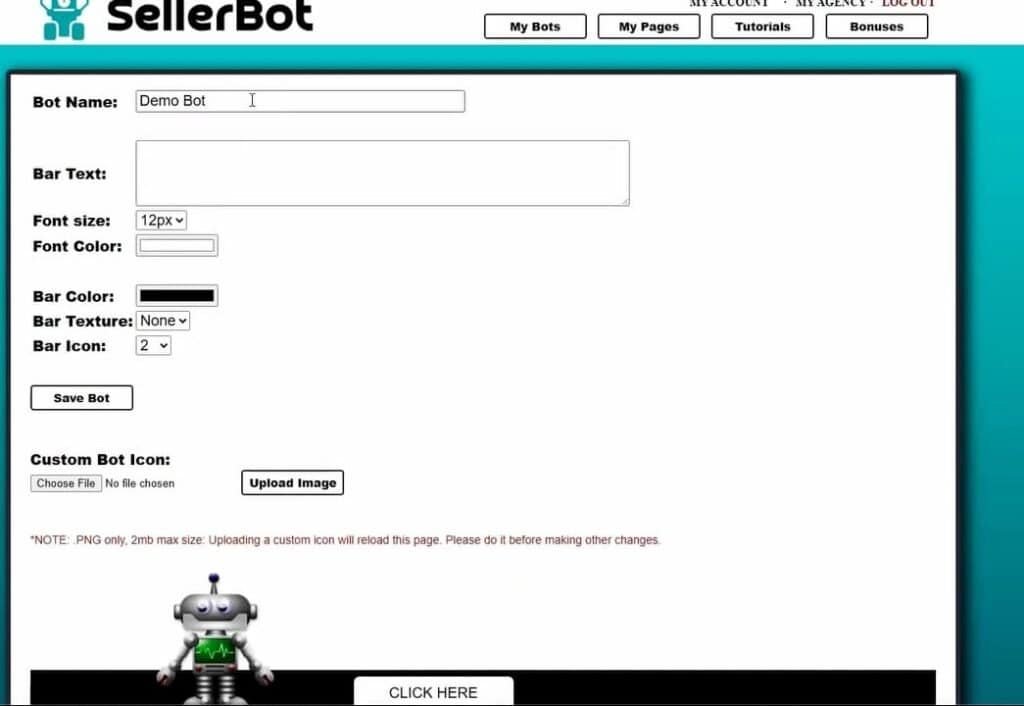 sellerbot dashboard