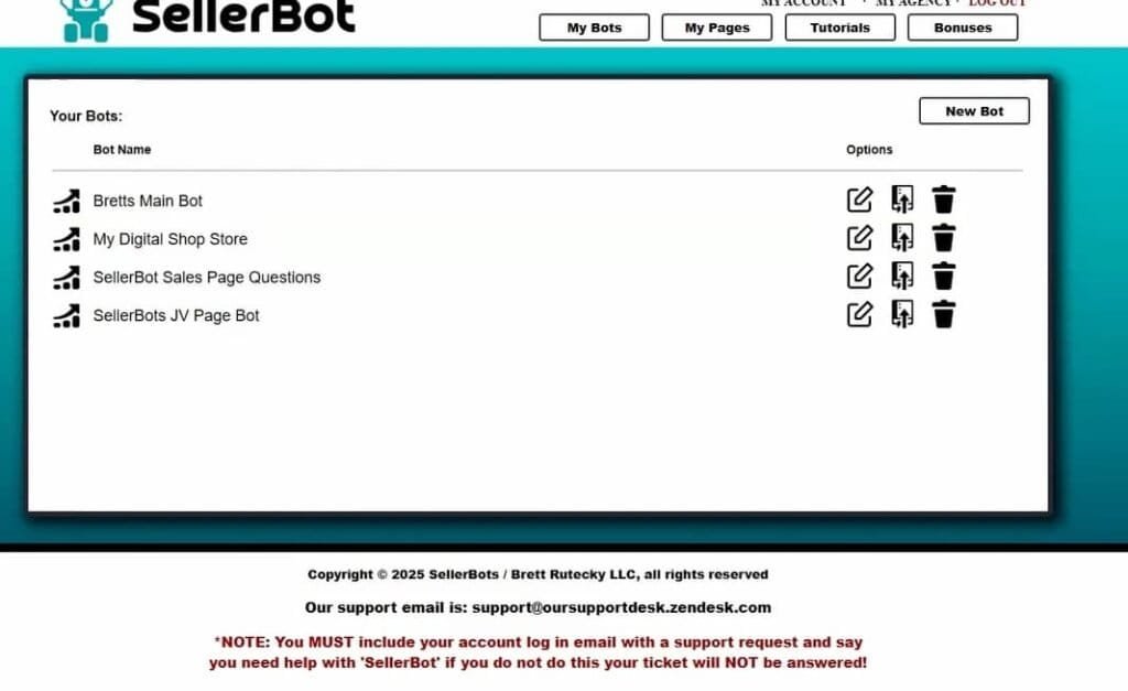 sellerbot features