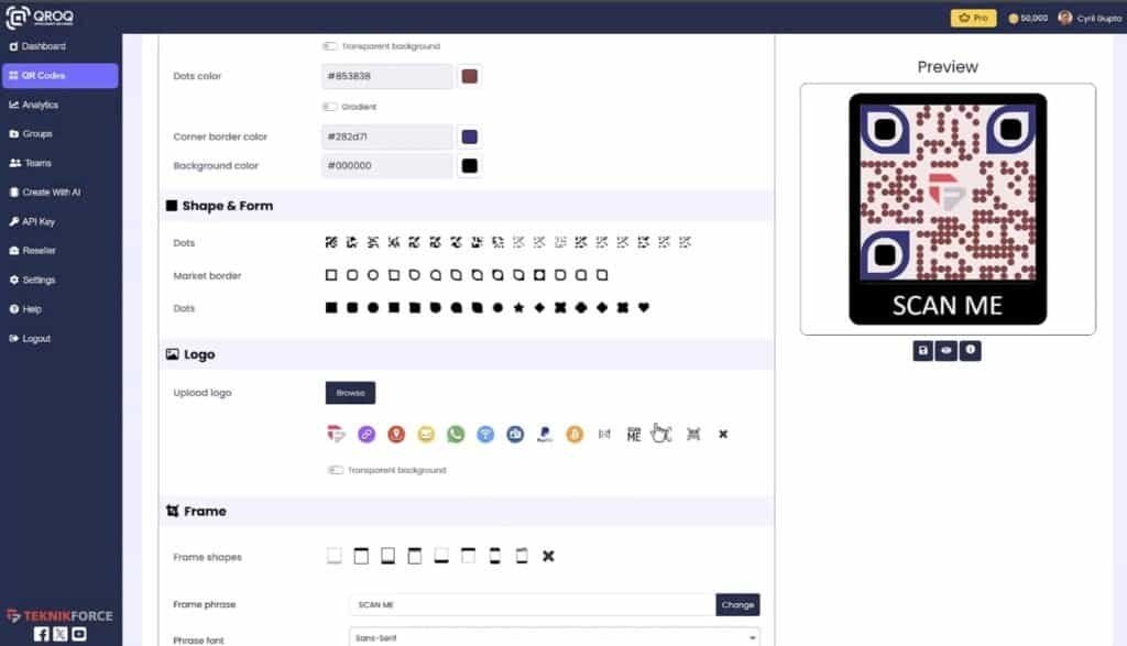 qroq qr code creator